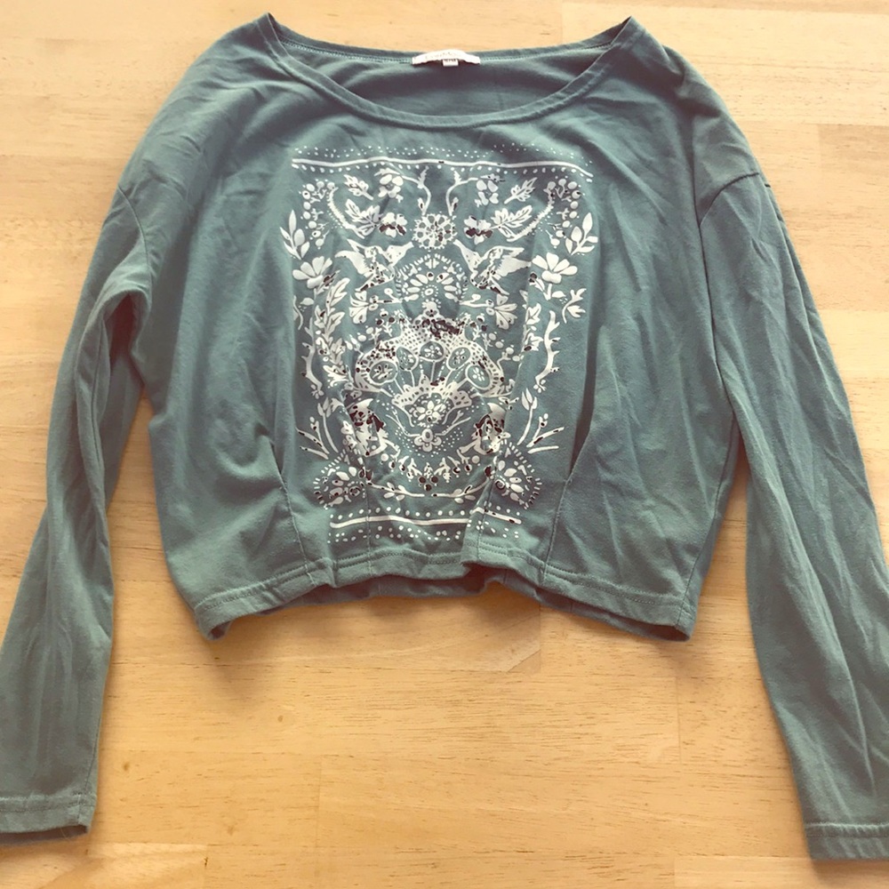Women’s S/M EverMour Teal Crop w/ Top Long sleeves